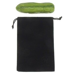 Yodeling Pickle Velour Drawstring Bag Sounds Gag Gift Kids Adults Electronic Fun